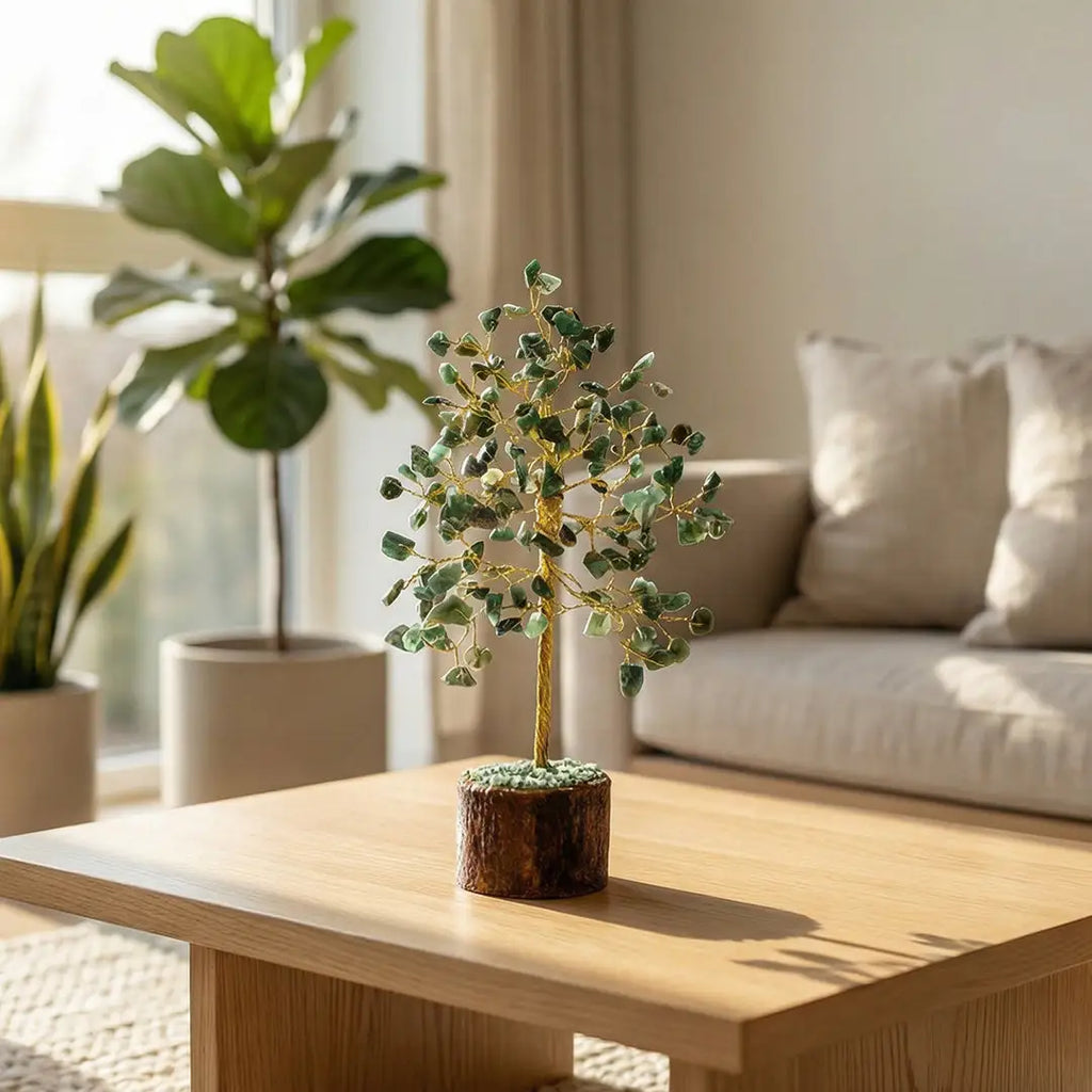 Green Jade Crystal Tree — image 1