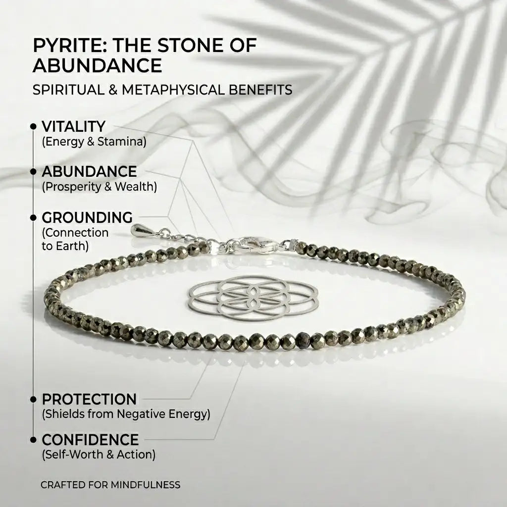 Raw Pyrite Anklet — image 3