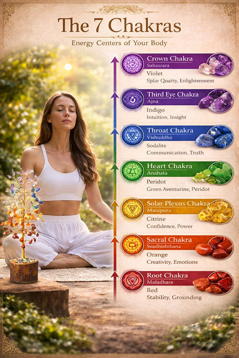 7 Chakra Crystal Tree