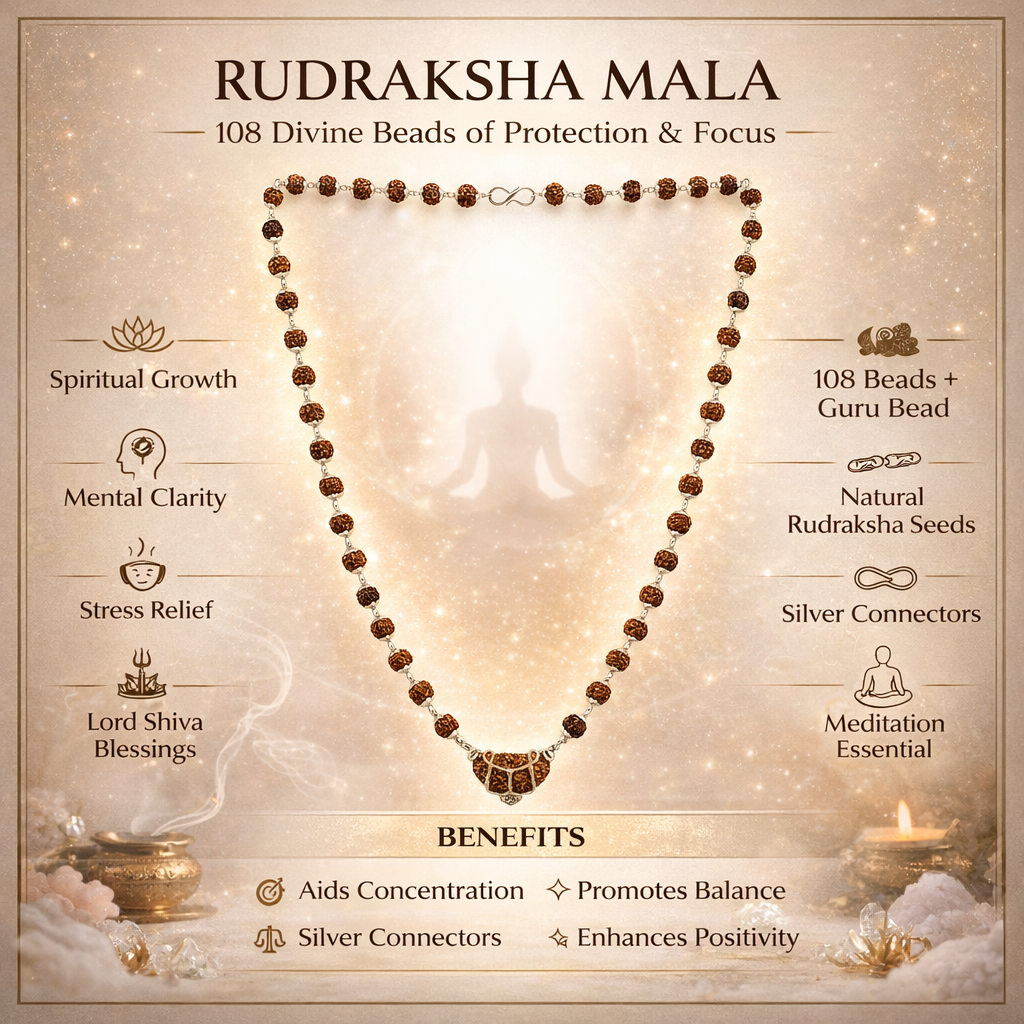 1 Mukhi Rudraksha Pendant with Silver Cap