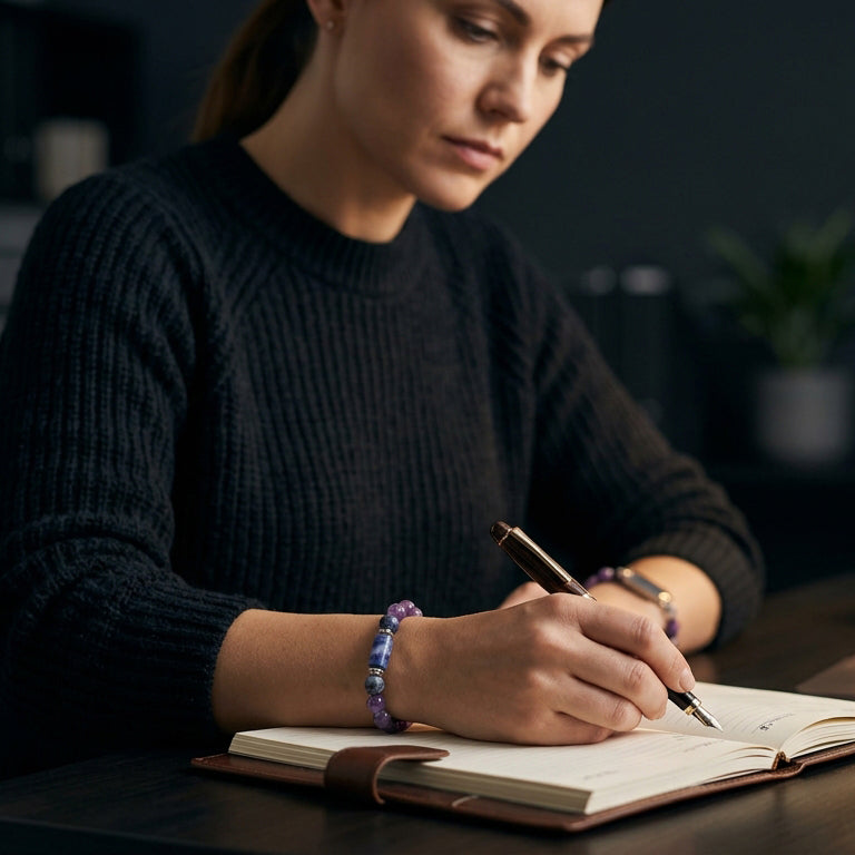 Amethyst Capricorn Bracelet: Spiritual Wisdom Crystals for Makar