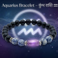 Black Tourmaline Aquarius Bracelet: Protection & Grounding Crystals for Kumbh