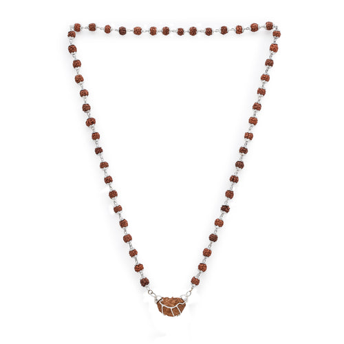 1 Mukhi Rudraksha Pendant with Silver Cap