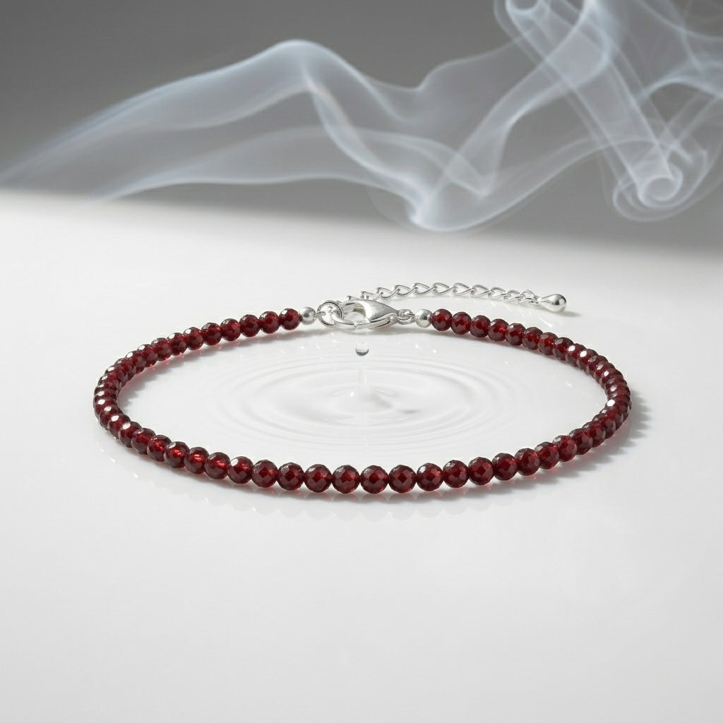 Red Garnet Anklet
