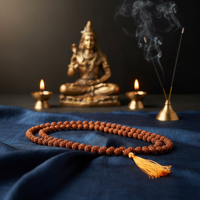 108 Beads Rudraksha Jaap Mala