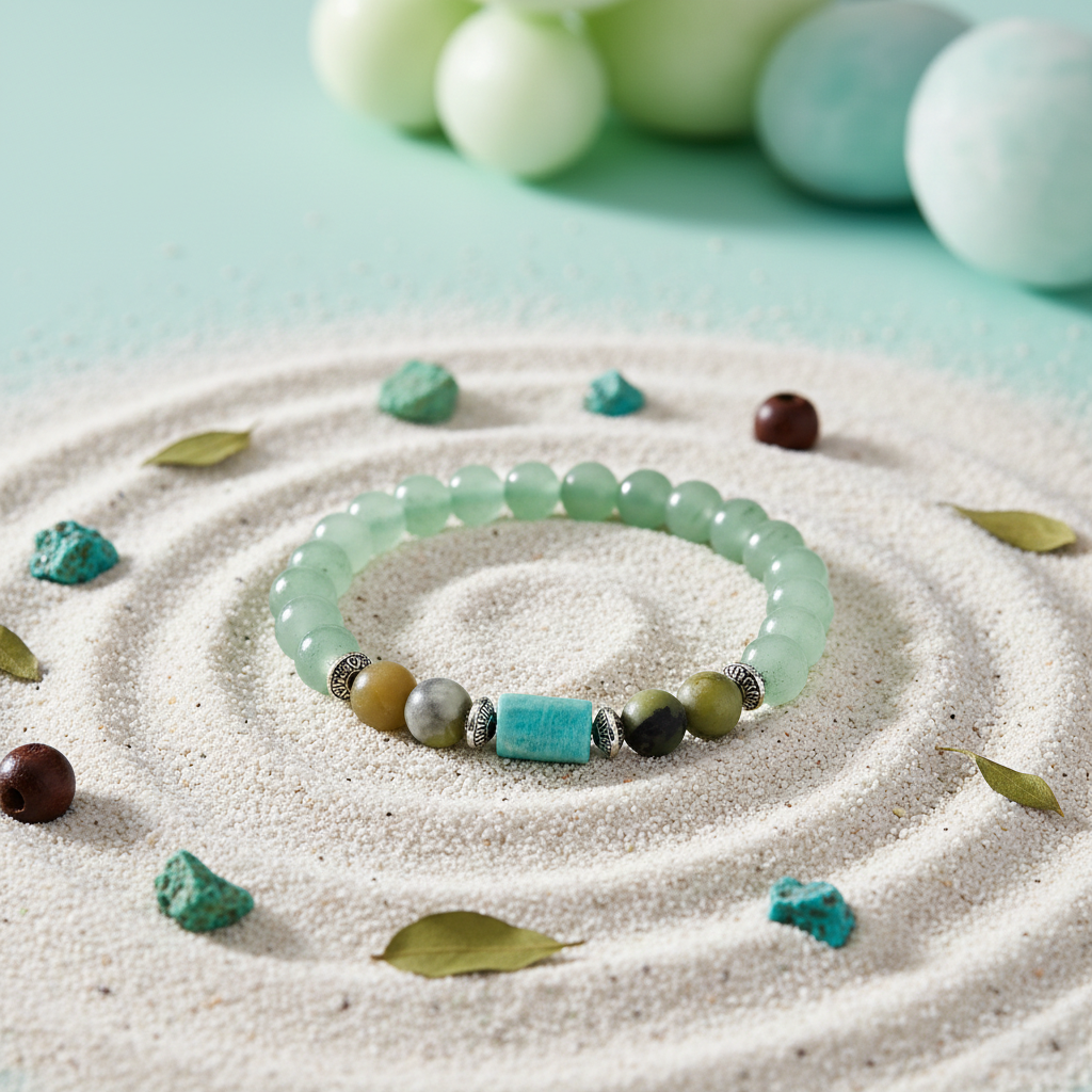 Green Aventurine Gemini Bracelet: Luck & Opportunity Crystals for Mithun