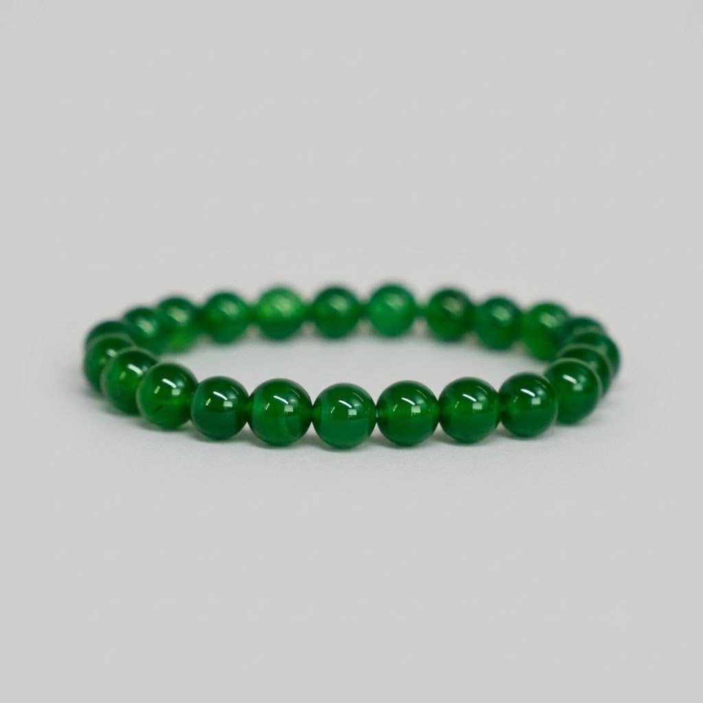 Green Agate Bracelet for Virgo (Kanya Rashi) – Original 8mm