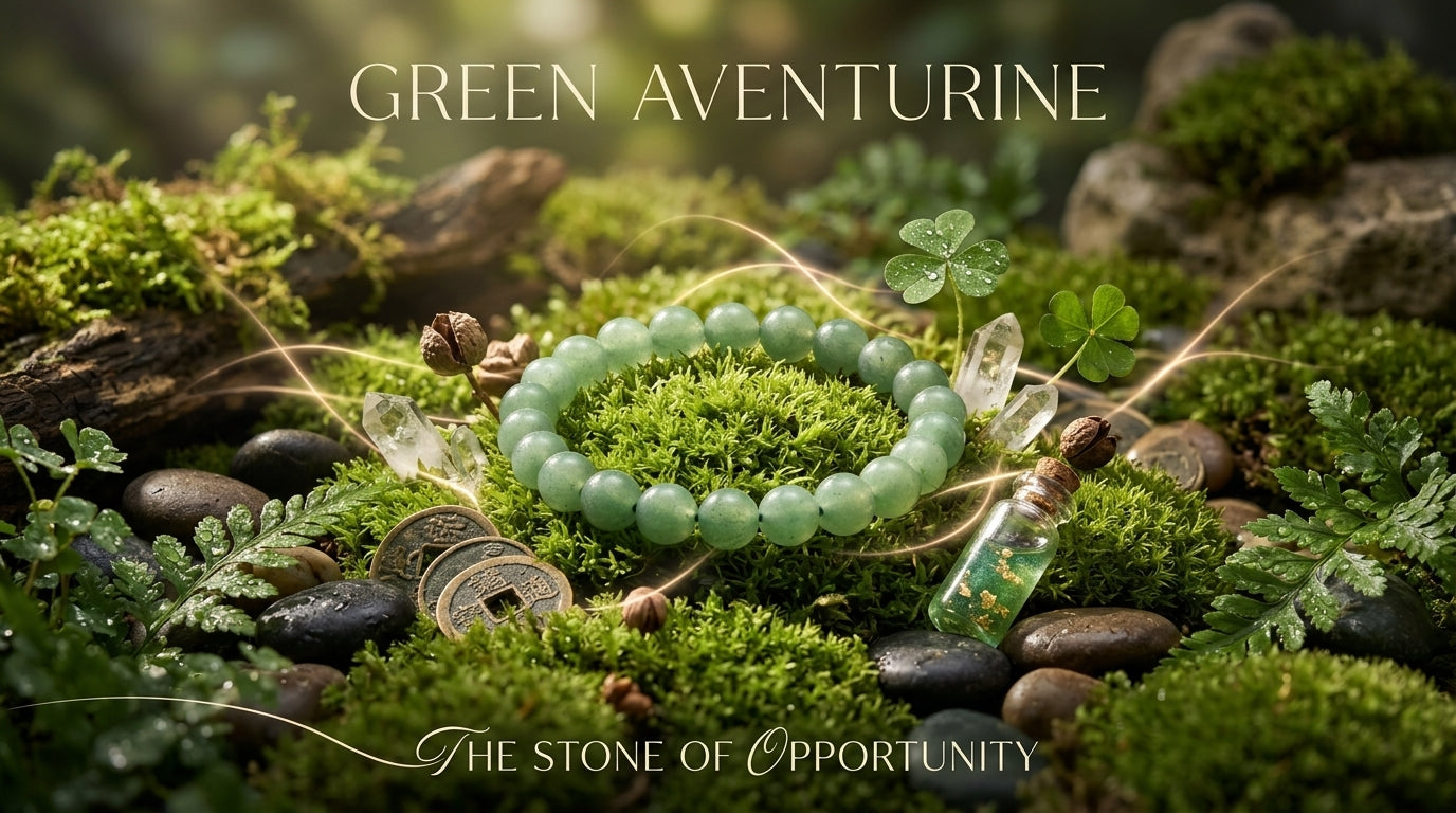 Green Aventurine Gemini Bracelet: Luck & Opportunity Crystals for Mithun