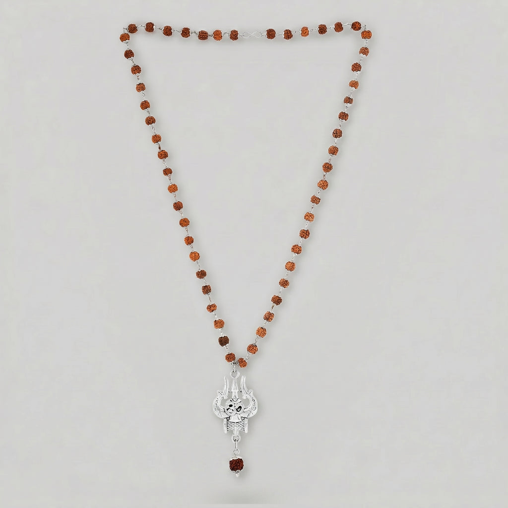 The OM Shiva Trishool Rudraksha 54-Bead Protection Mala