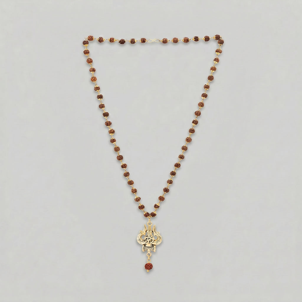 The OM Shiva Trishool Rudraksha 54-Bead Protection Mala