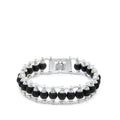 Silver-Plated Karungali Chain Bracelet — Ebony Wood — image 2
