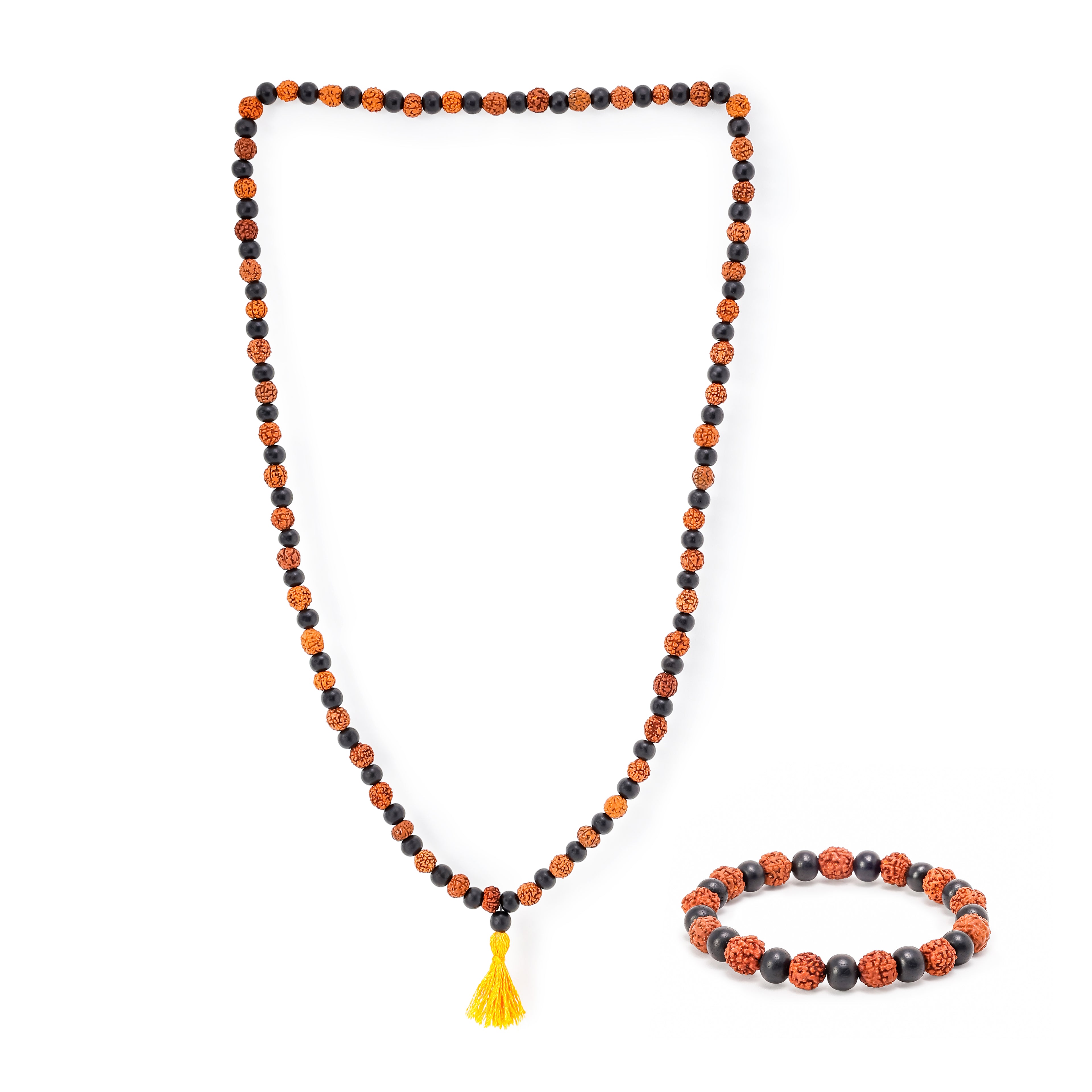 Karungali Rudraksha Mala & Bracelet combo