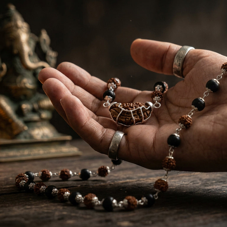 The Direct Path to Oneness: 1 Mukhi Rudraksha Pendant with Silver Cap