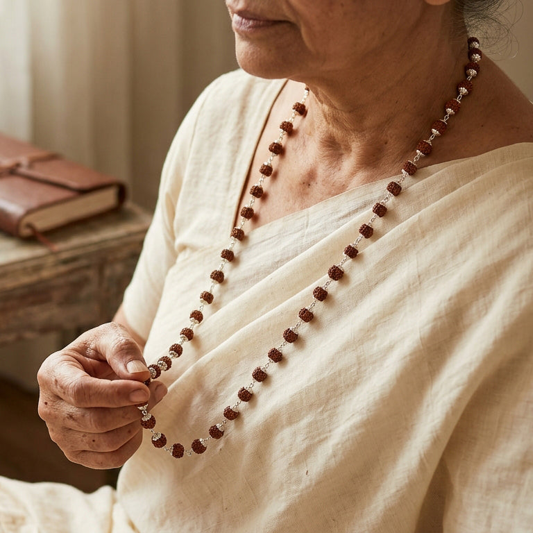 Original Rudraksha Necklace - 54 Bead