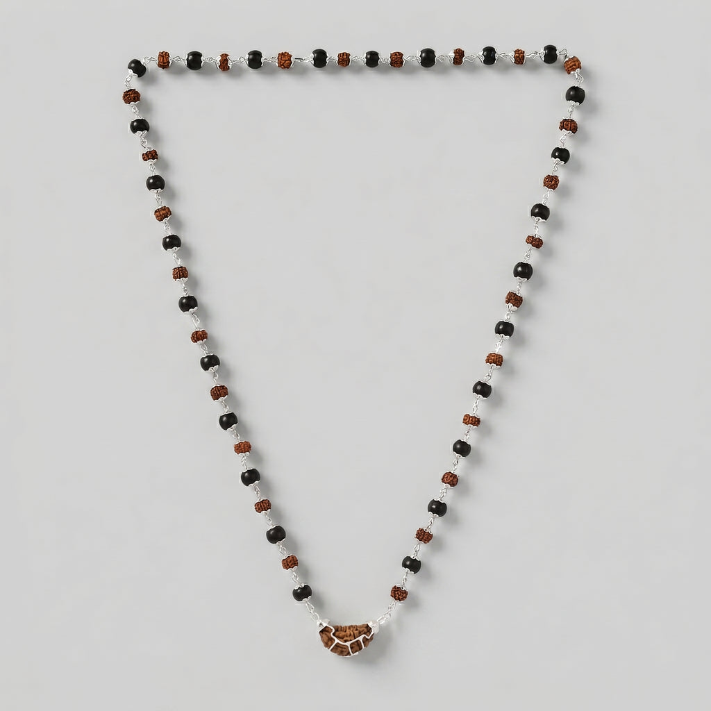 The Direct Path to Oneness: 1 Mukhi Rudraksha Pendant with Silver Cap