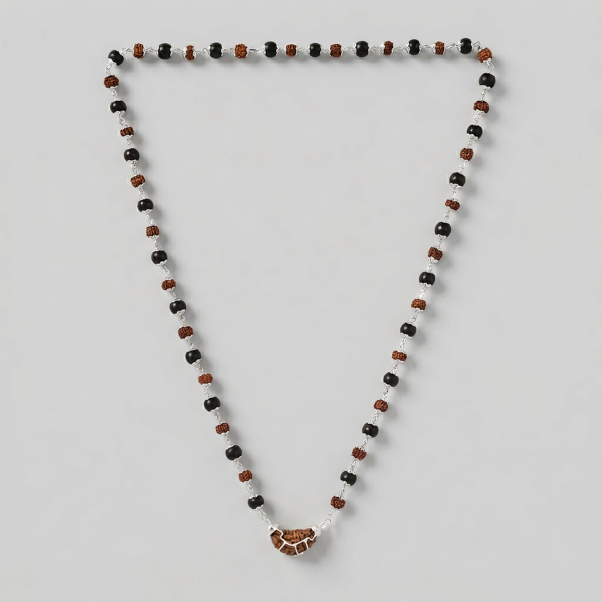 The Direct Path to Oneness: 1 Mukhi Rudraksha Pendant with Silver Cap