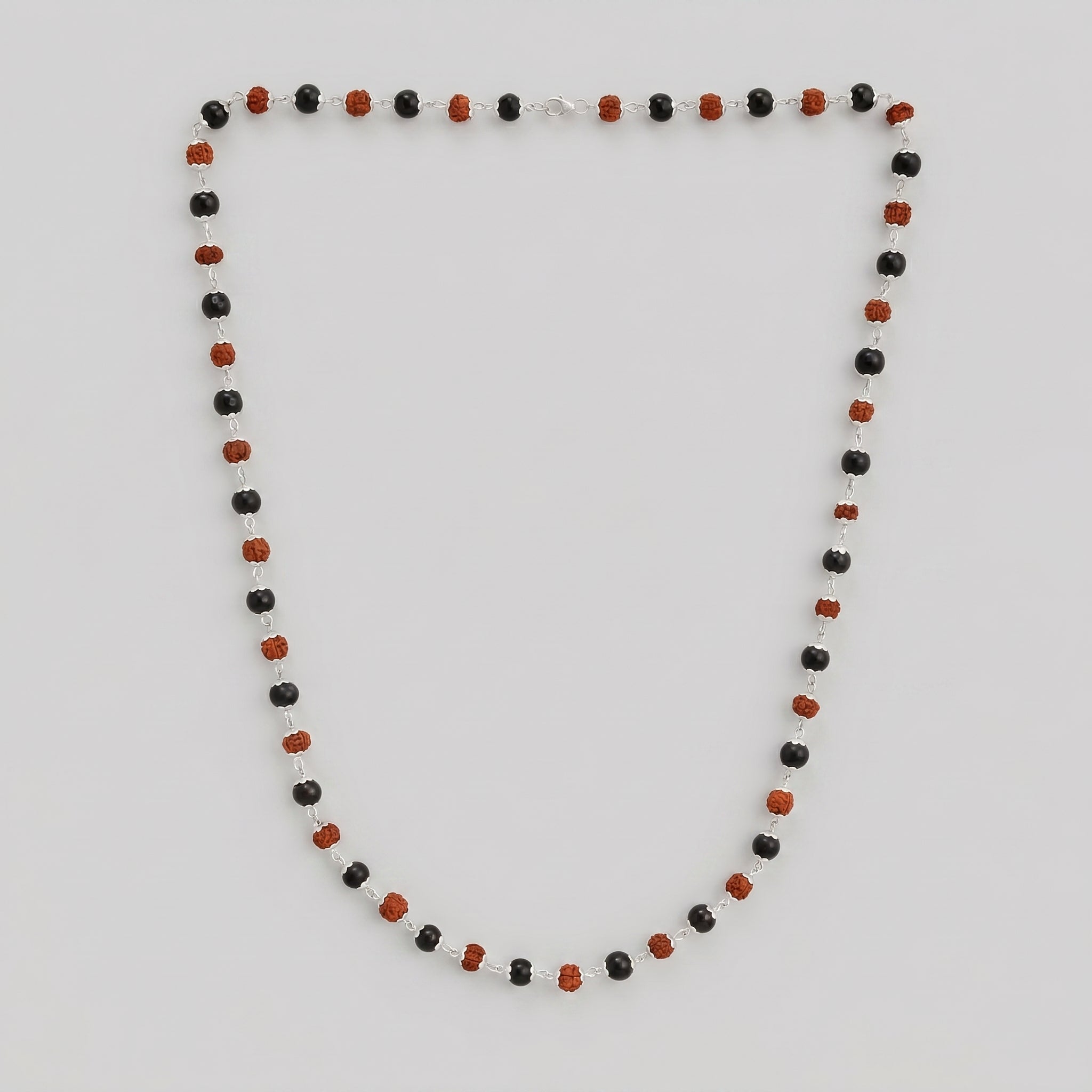Rudraksha & Karungali Mala 54 Beads(6mm) | Spiritual Protection, Wisdom & Positivity | Rudraksha Mala Original | Karungali Mala Original