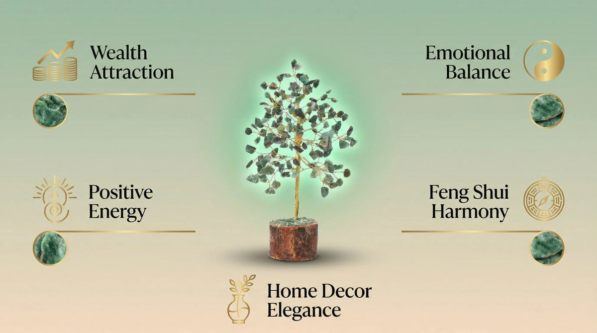 Green Jade Crystal Tree — image 3