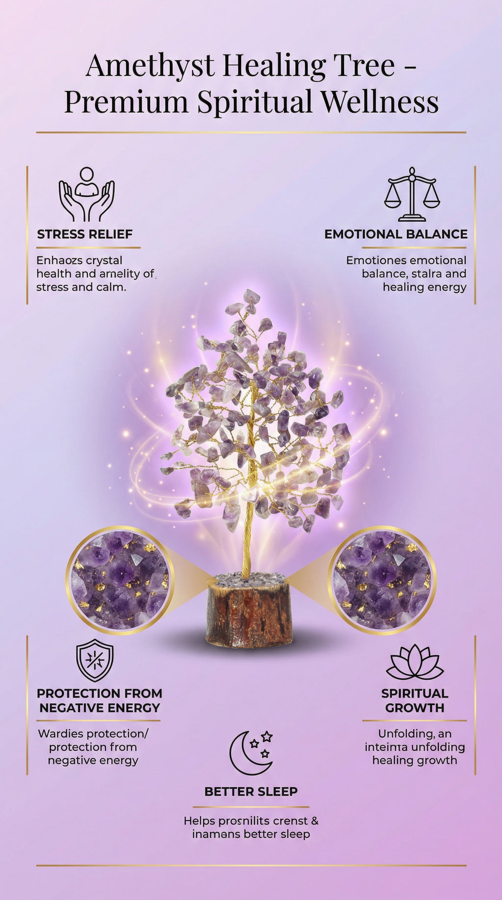 Amethyst Crystal Tree