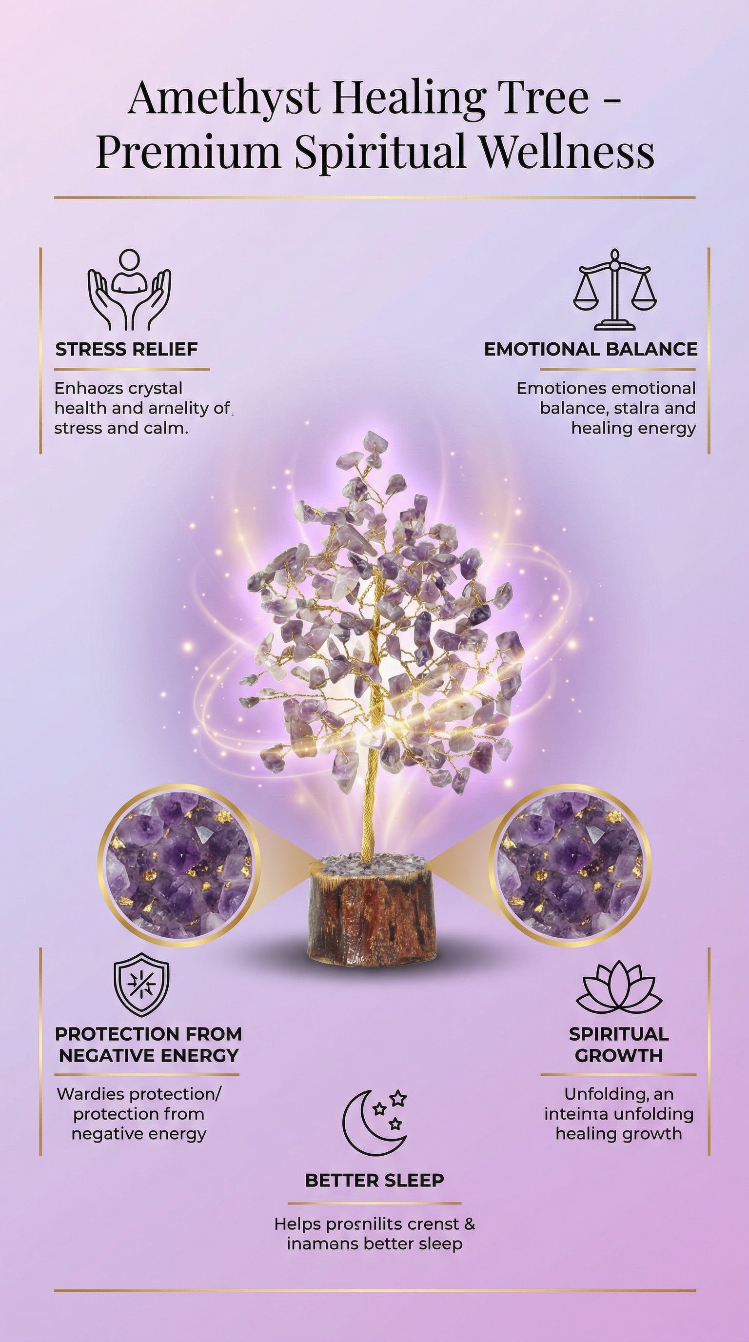 Amethyst Crystal Tree