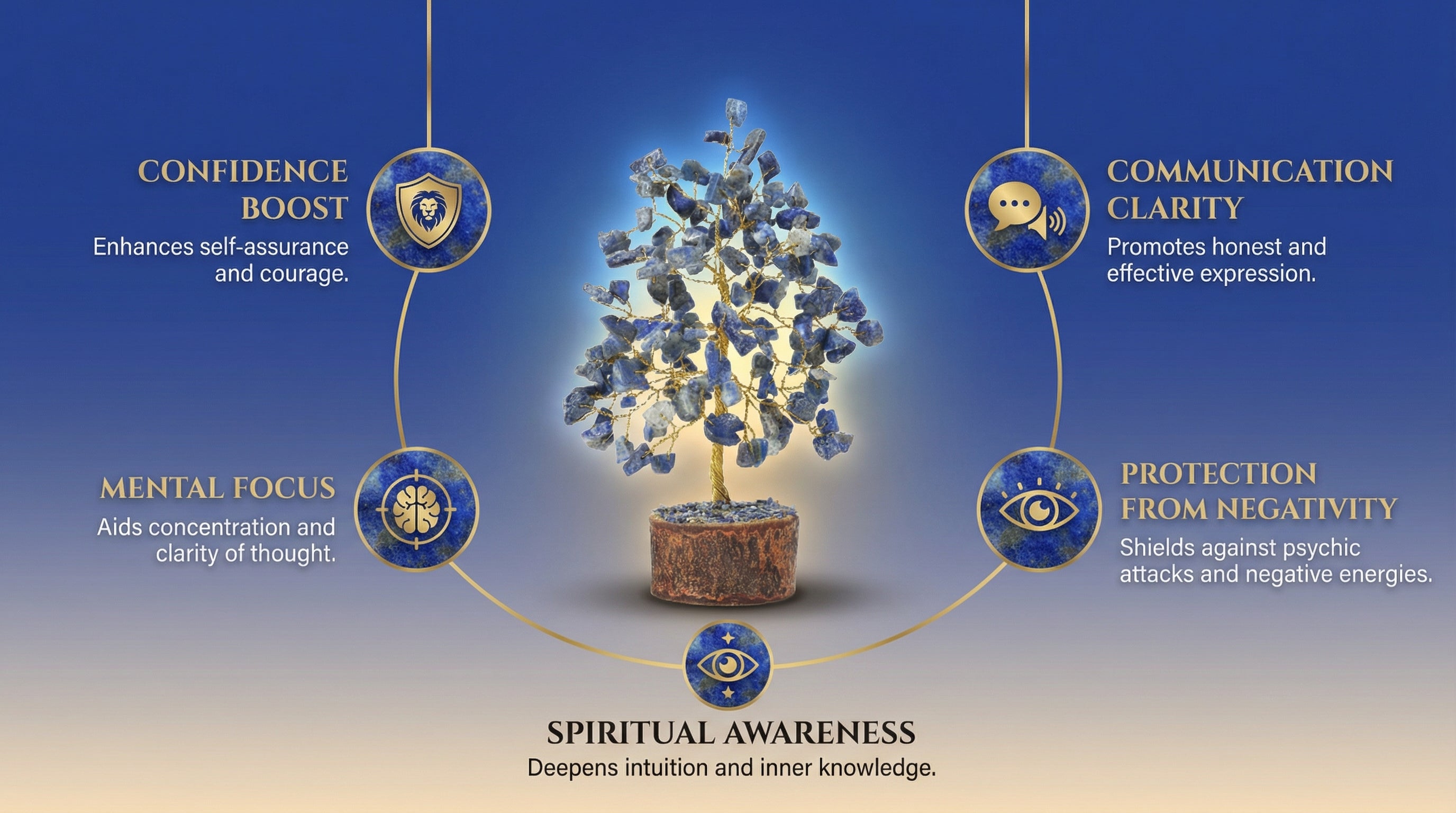 Lapis Lazuli Crystal Tree