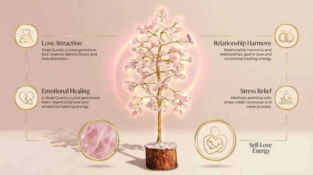 Rose Quartz Crystal Tree — image 2