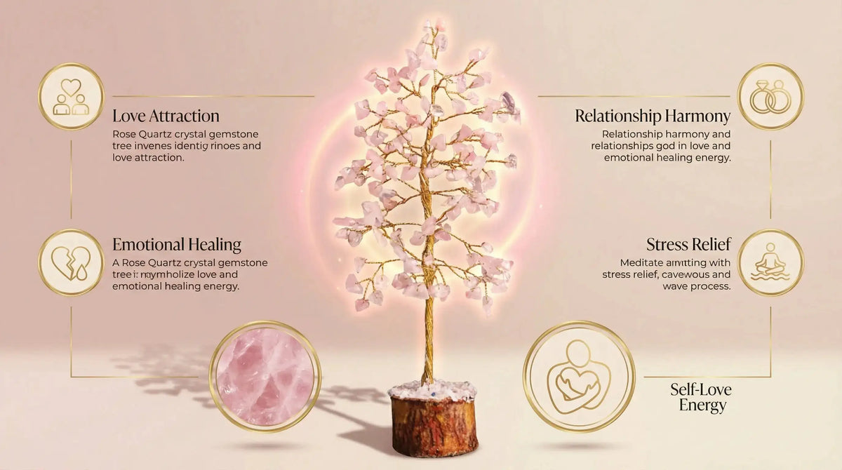 Rose Quartz Crystal Tree — image 2
