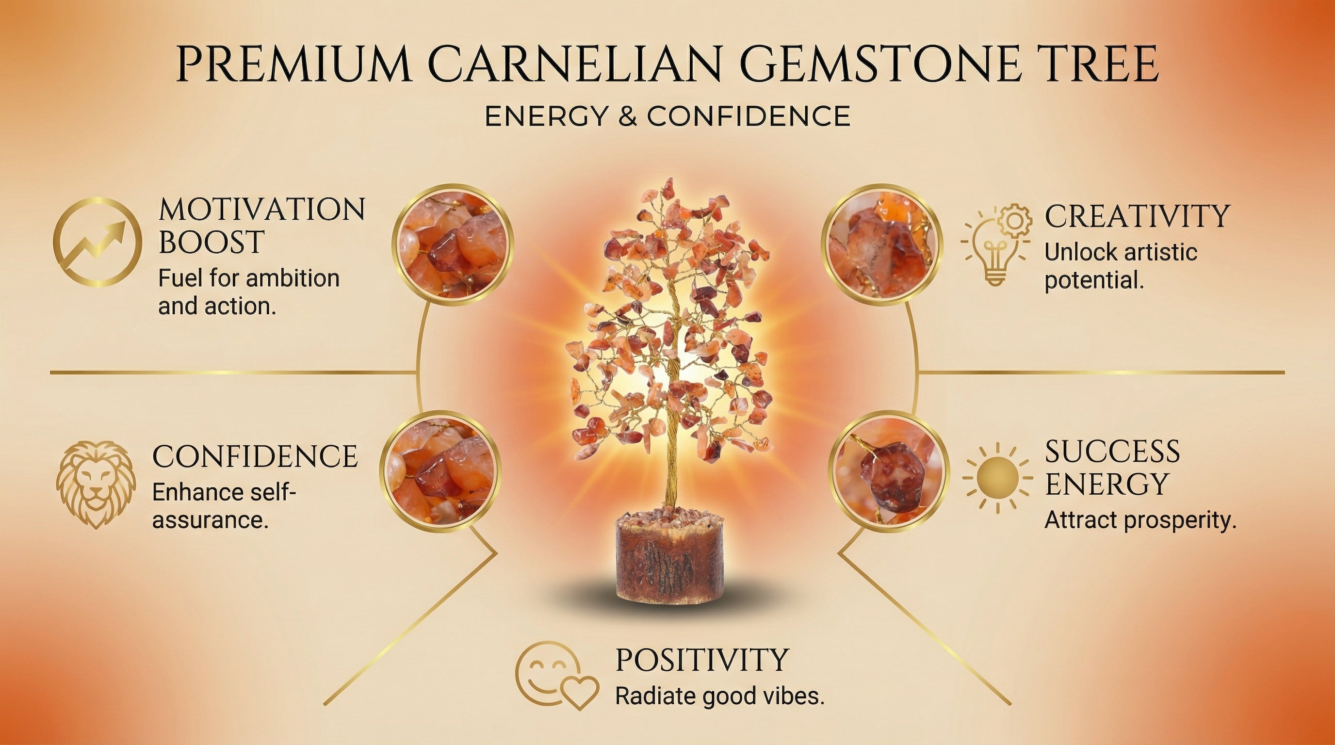 Carnelian Crystal Tree