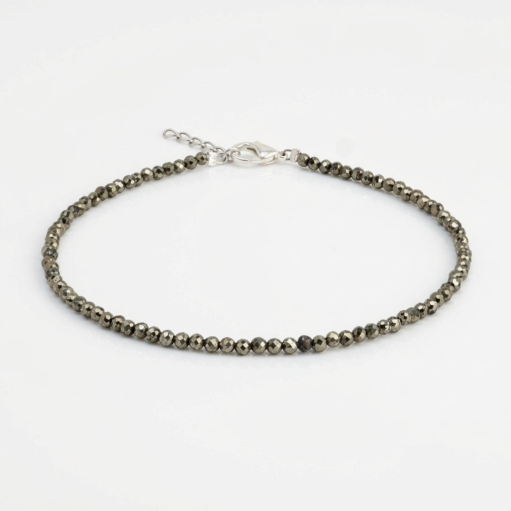 Raw Pyrite Anklet