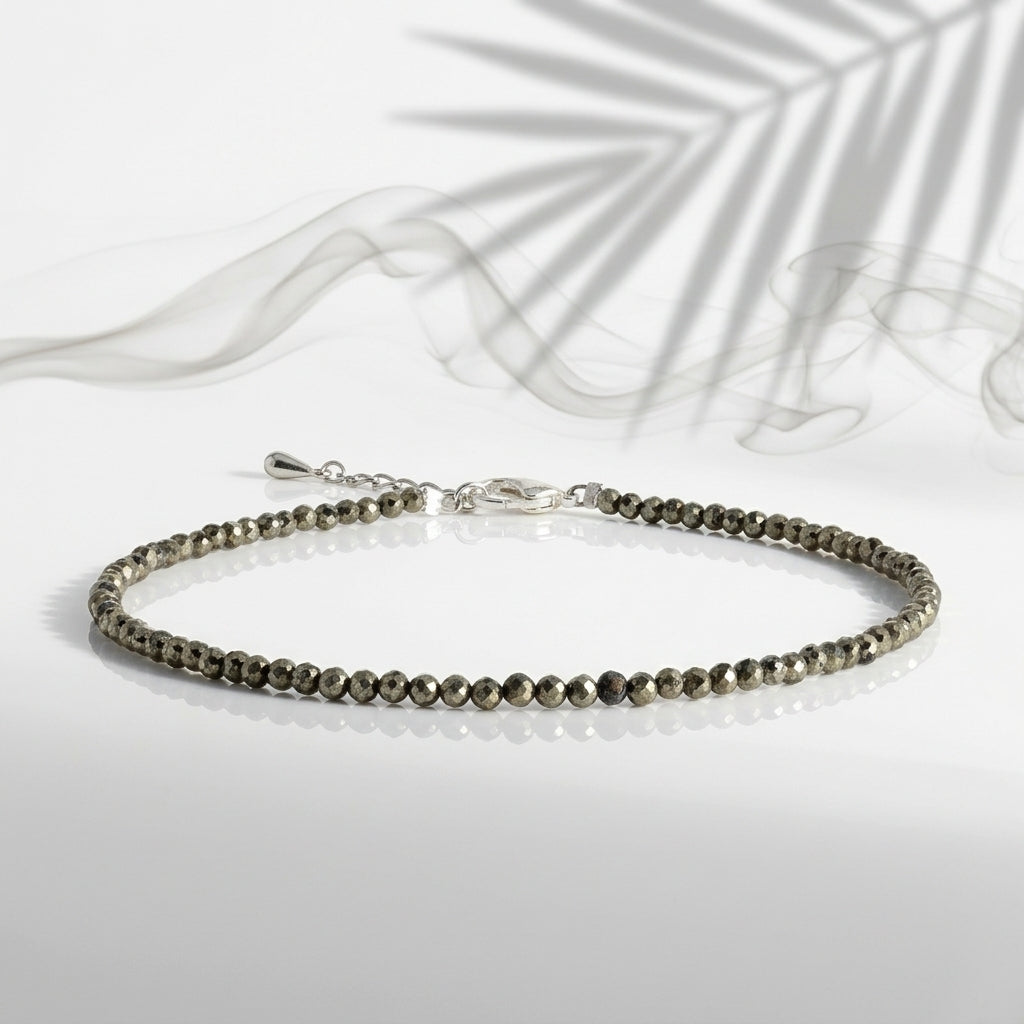 Raw Pyrite Anklet