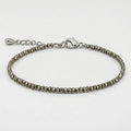 Raw Pyrite Anklet
