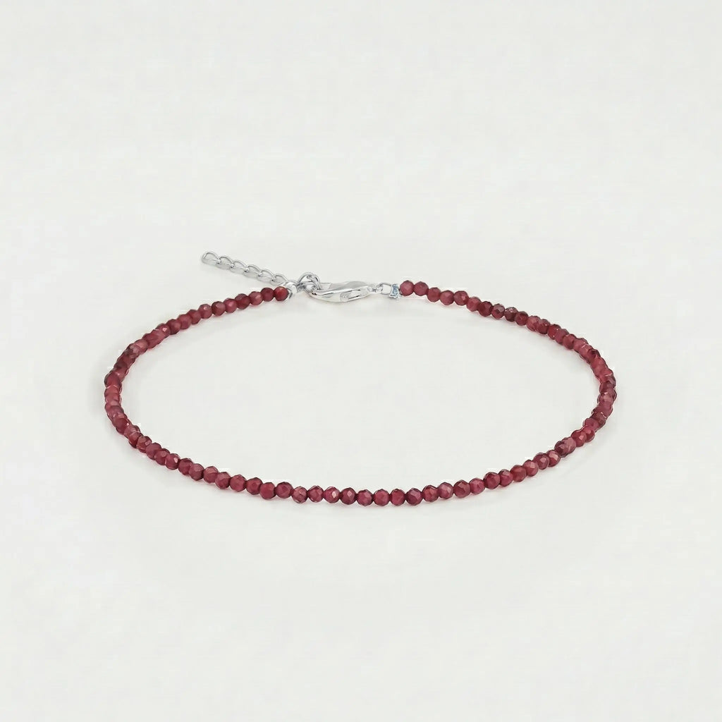 Red Garnet Anklet Satyug Lifestyle