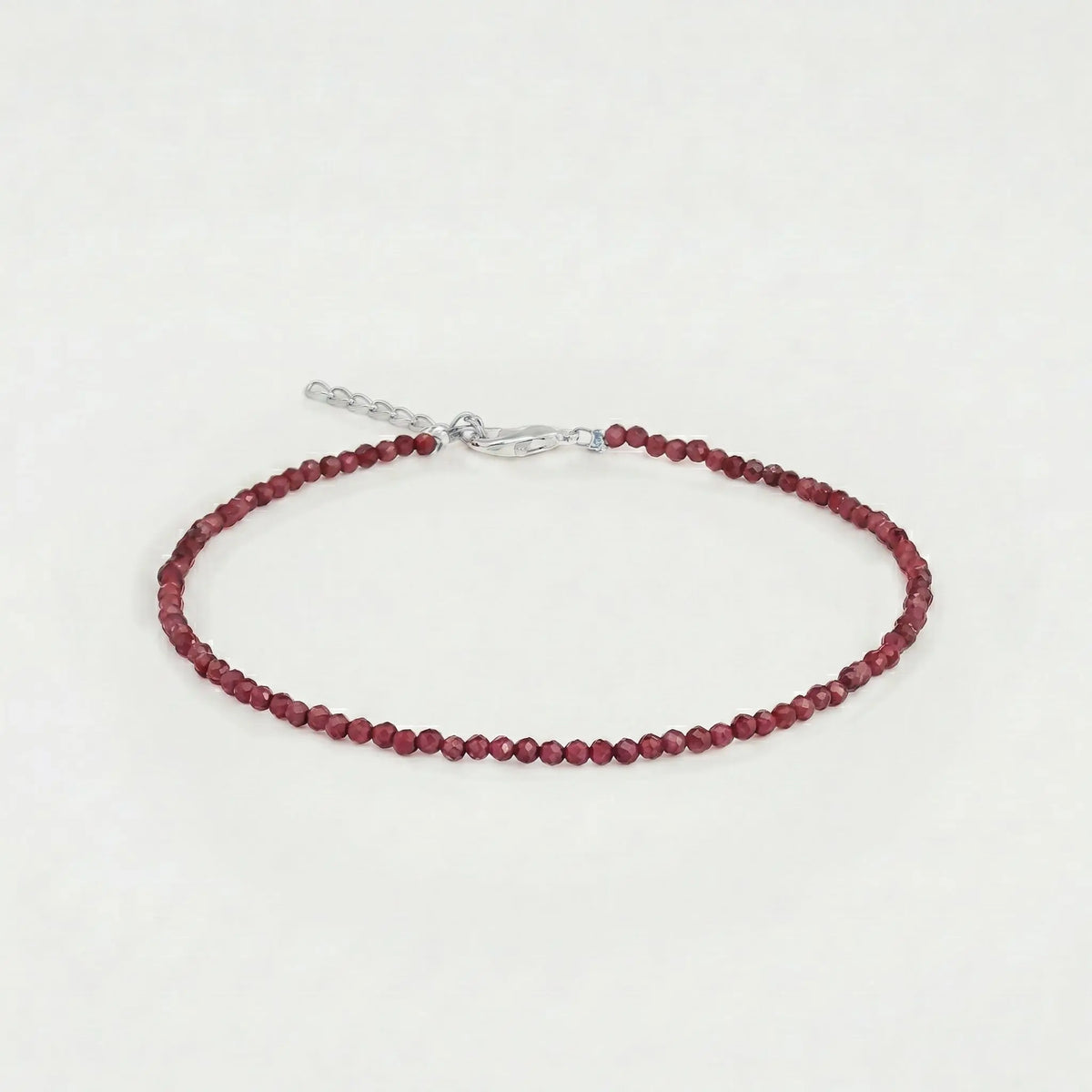 Red Garnet Anklet Satyug Lifestyle
