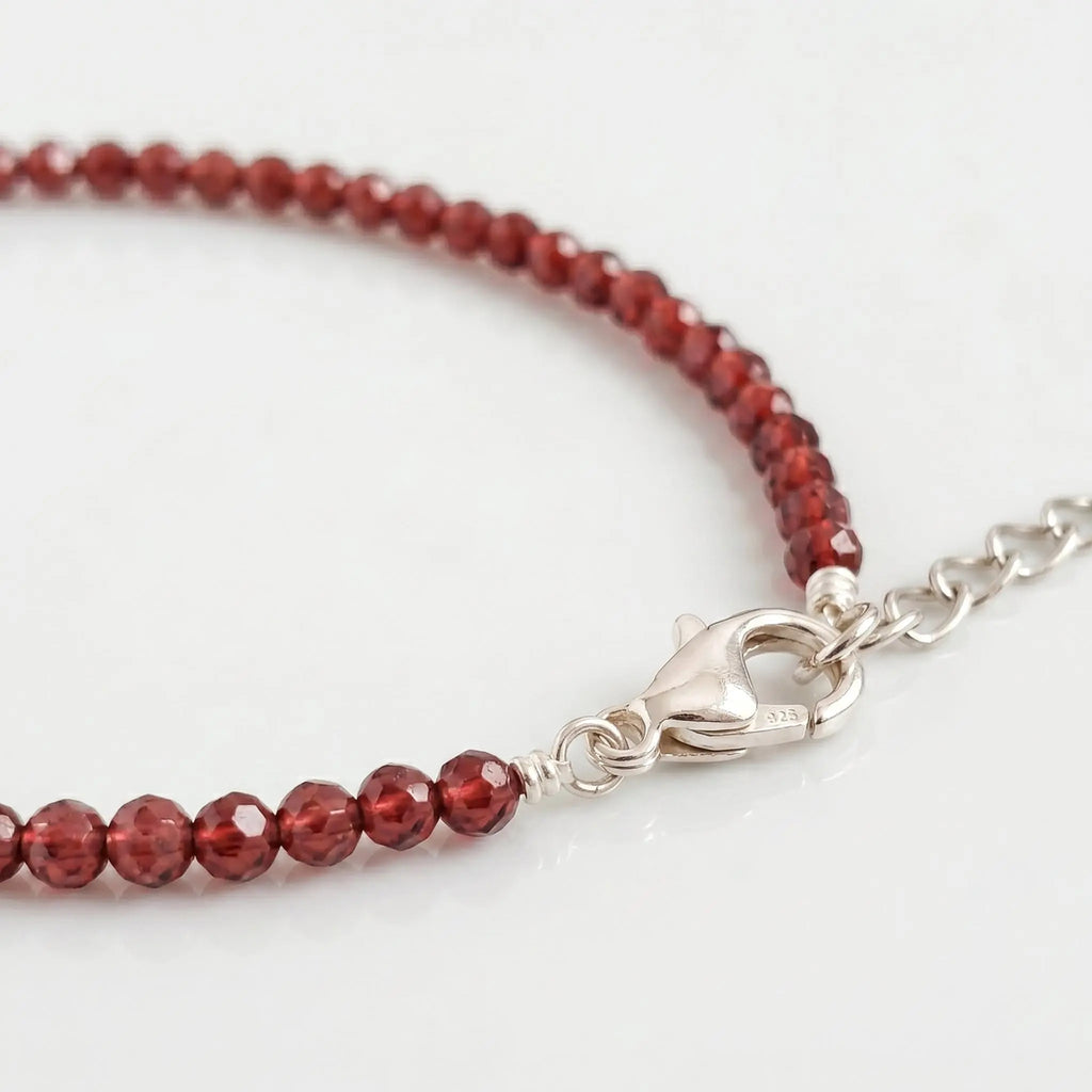Red Garnet Anklet Satyug Lifestyle
