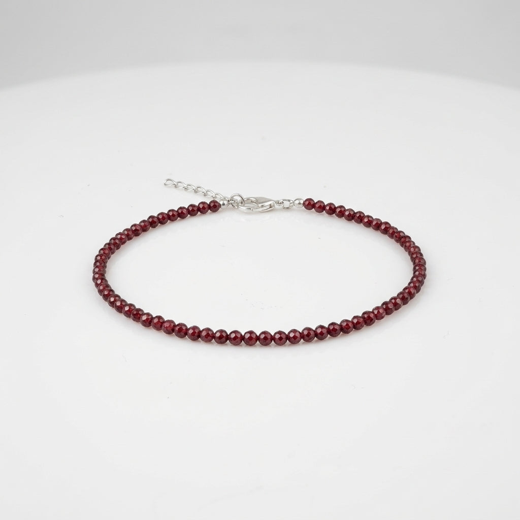 Red Garnet Anklet