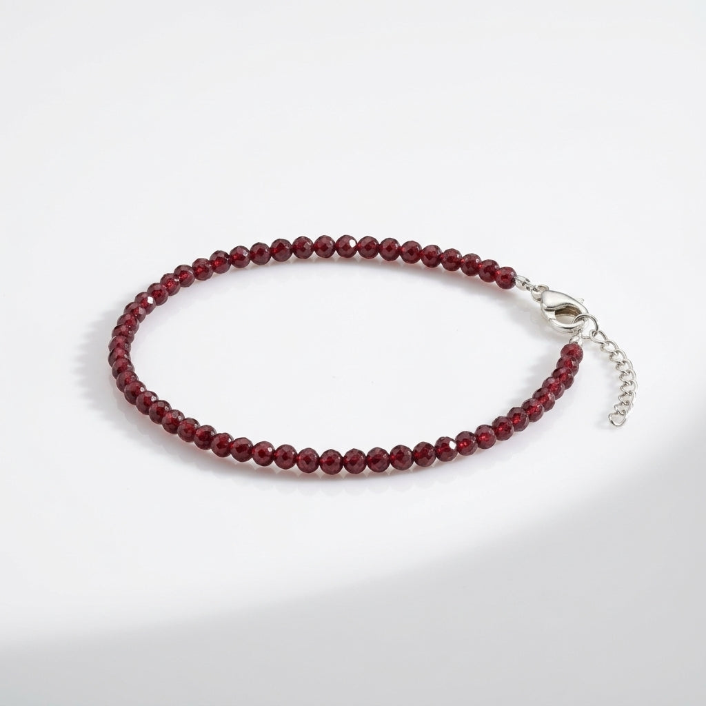 Red Garnet Anklet