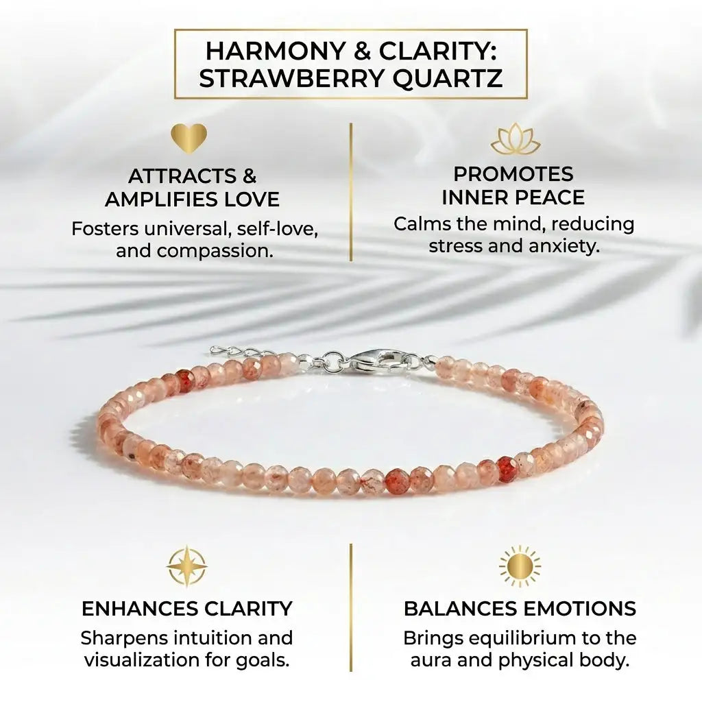 Rose Quartz Anklet — image 4