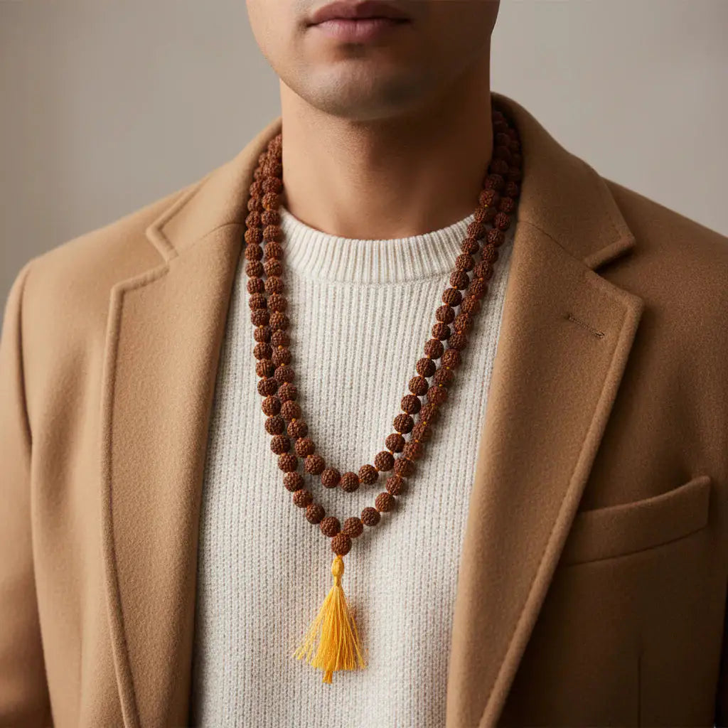 108-Bead Rudraksha Jaap Mala — Original, Govt. Certified — image 2