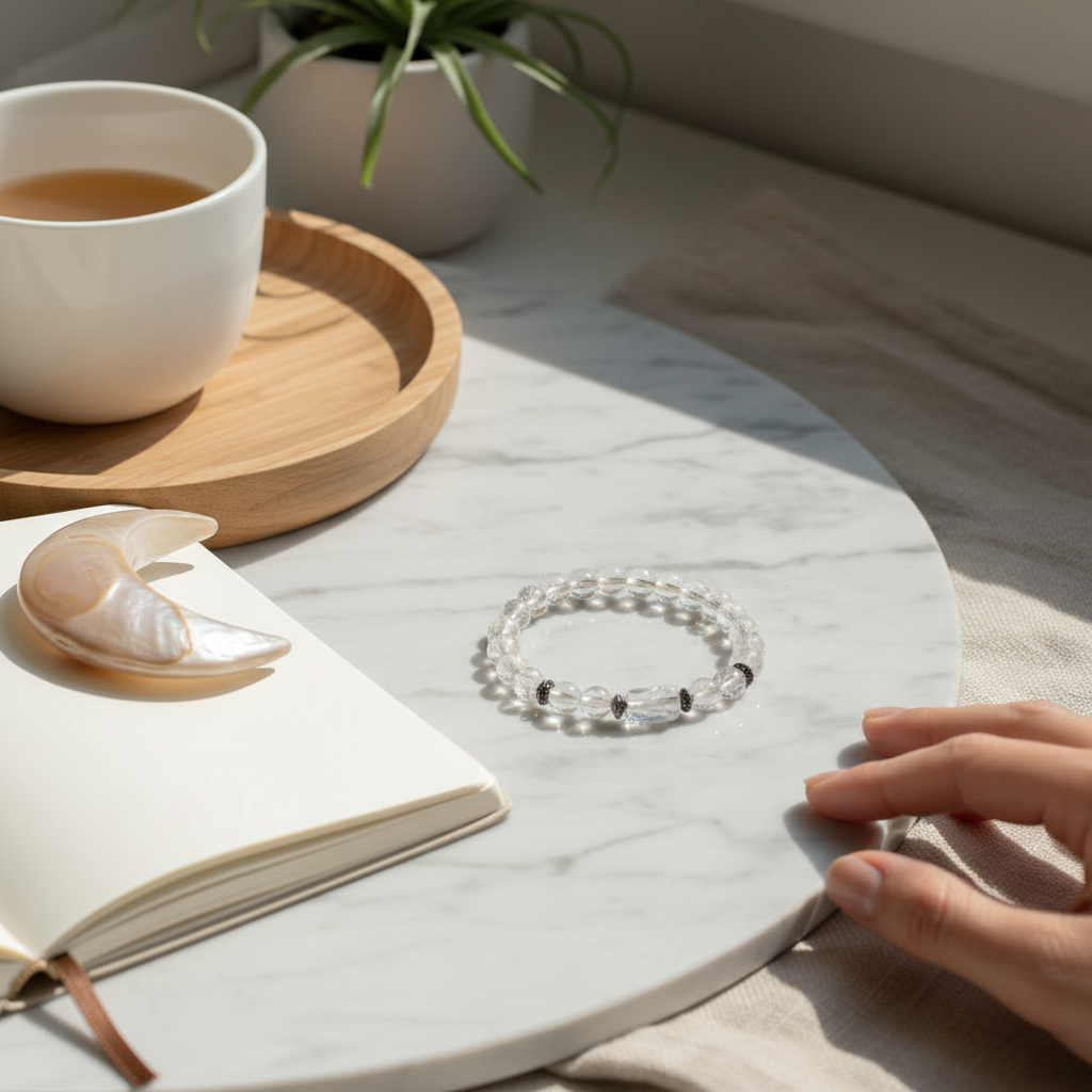 Rainbow Aura Libra Bracelet: Harmony & Balance Crystals for Tula