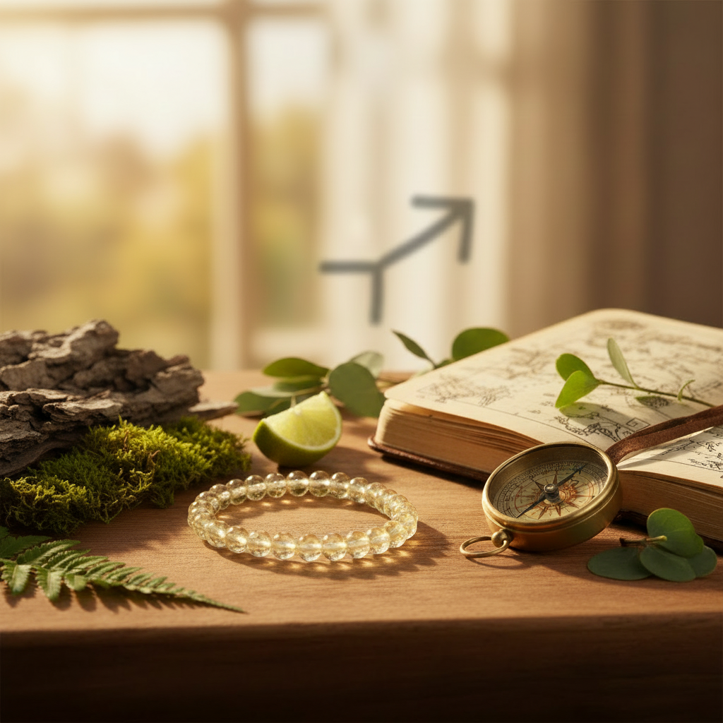 Citrine Sagittarius Bracelet: Abundance & Luck Crystals for Dhanu