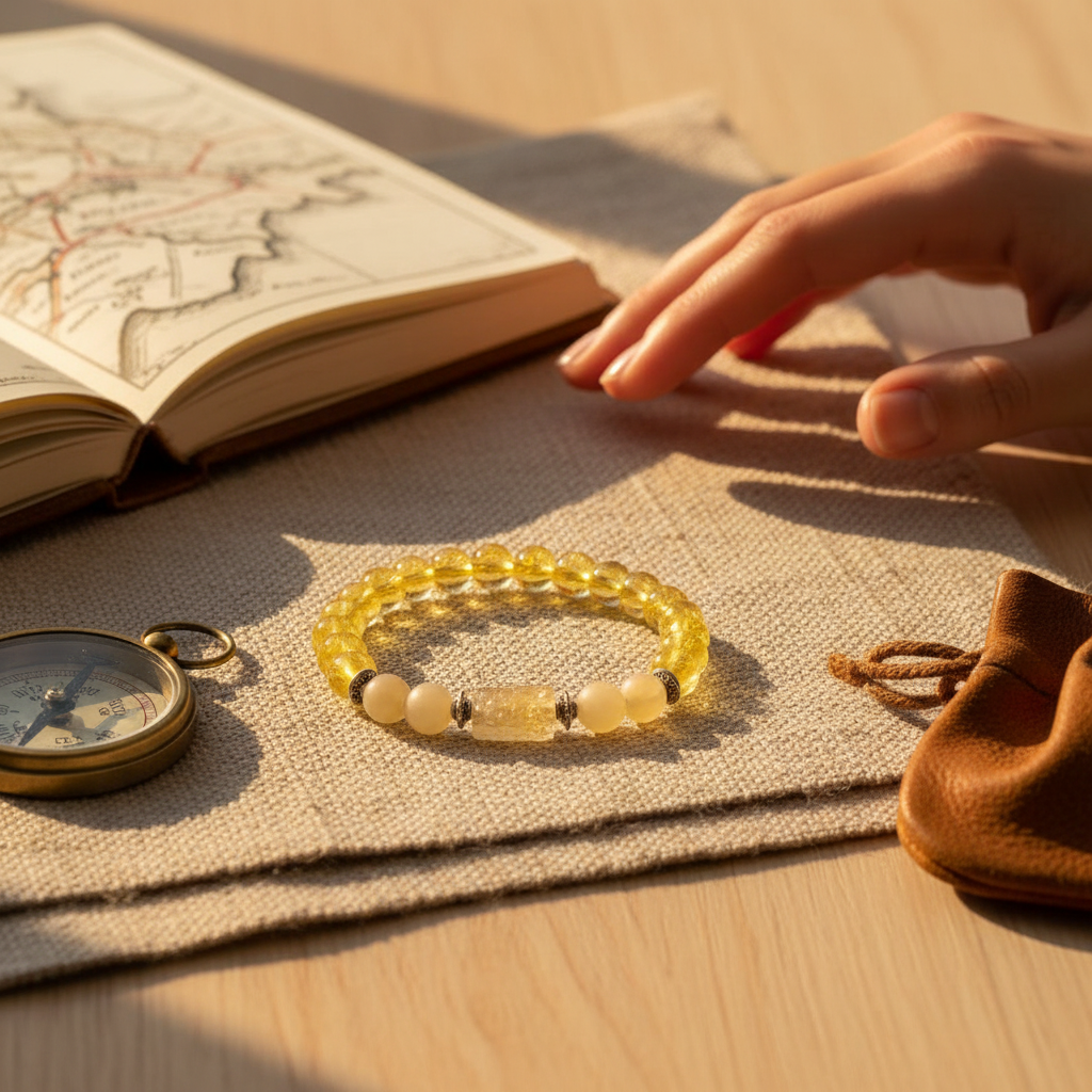 Citrine Sagittarius Bracelet: Abundance & Luck Crystals for Dhanu