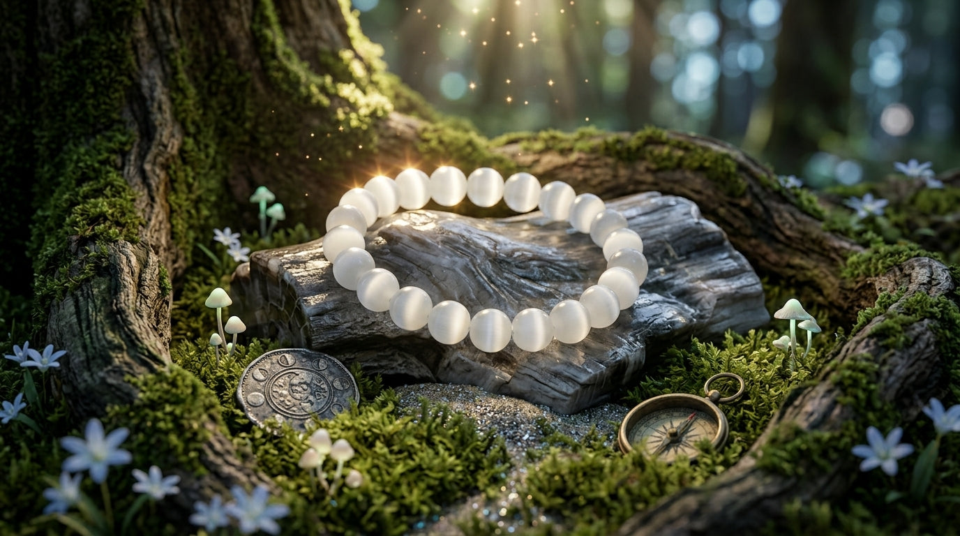 Selenite Taurus Bracelet: High-Vibe Clearing Crystals for Vrishabh