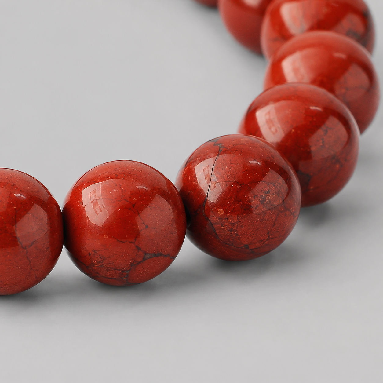 Red Jasper Bracelet for Aries (Mesh Rashi) — Original 8mm Stone — image 2