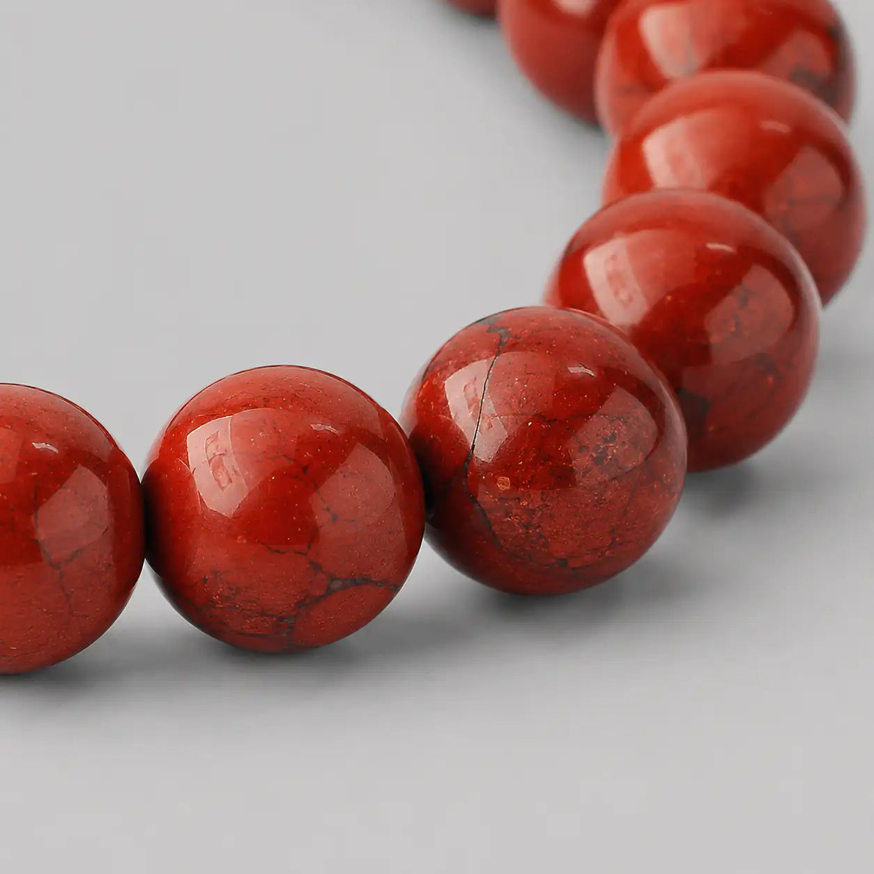 Red Jasper Bracelet for Aries (Mesh Rashi) — Original 8mm Stone — image 2