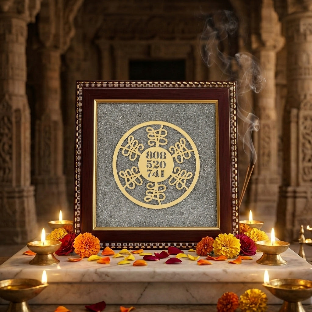 Wealth Code Raw Pyrite Frame for Power & Energy Flow