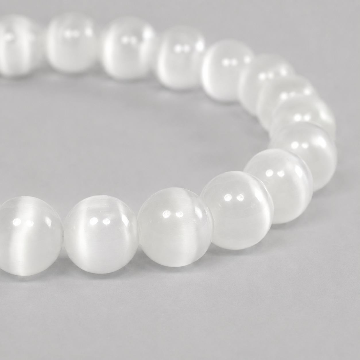 Selenite Bracelet for Taurus (Vrishabh Rashi) — Original 8mm — image 2