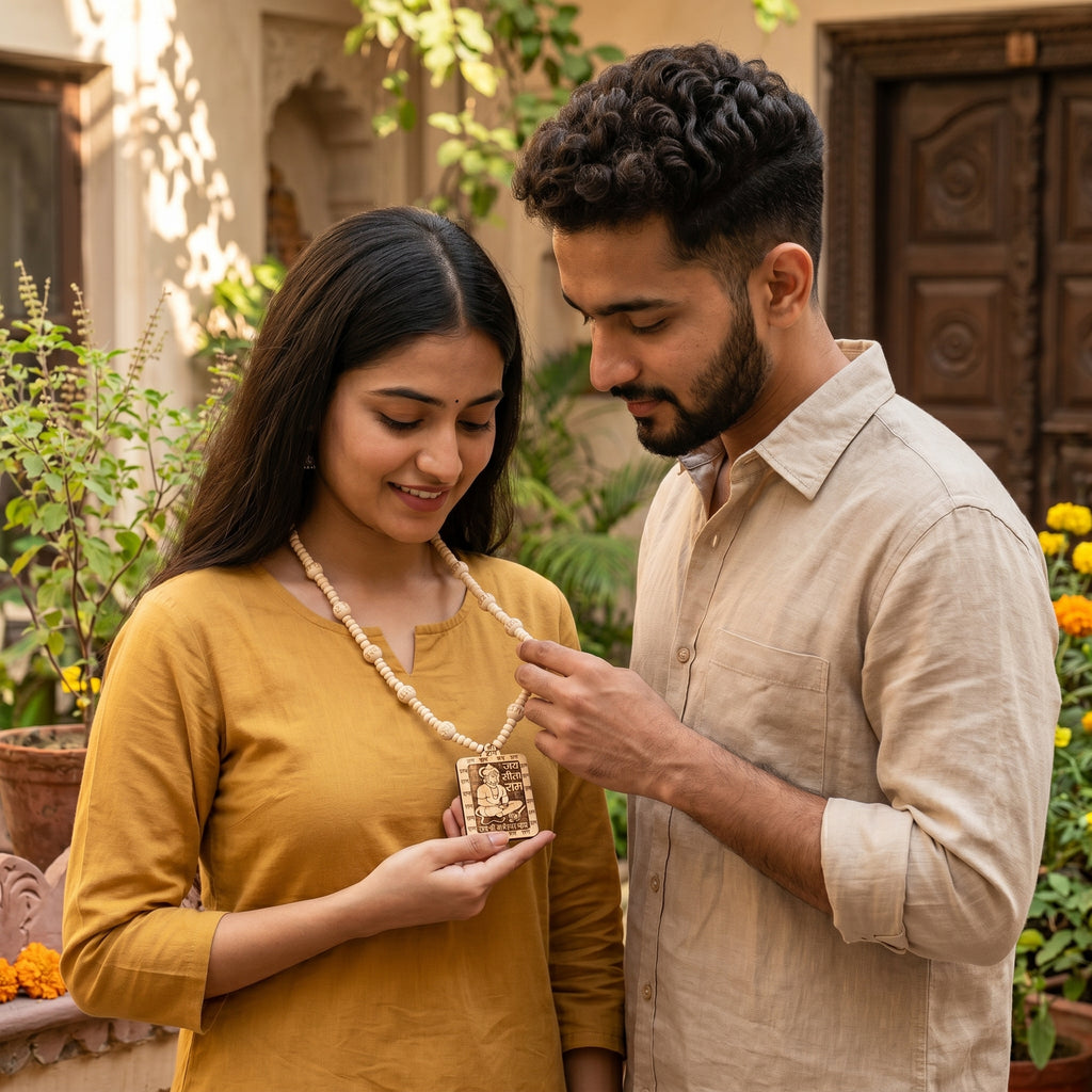 Original Tulsi mala bead size and craftsmanship — Satyug Lifestyle