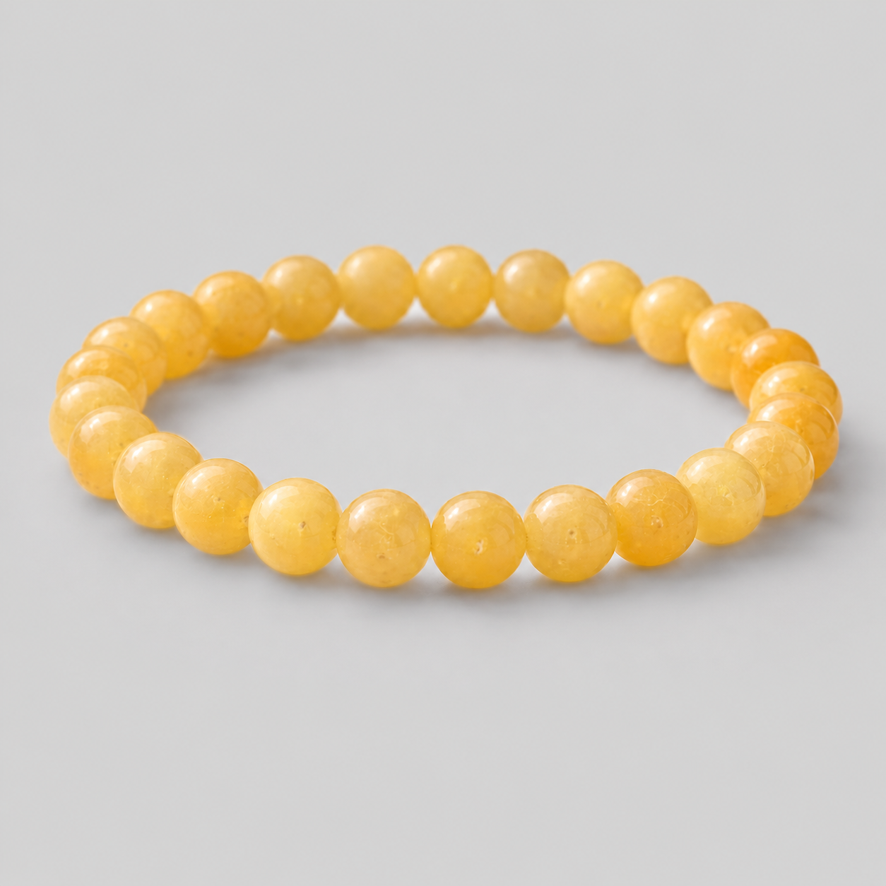 Yellow Calcite Bracelet for Pisces (Meen Rashi) — Original 8mm — image 1