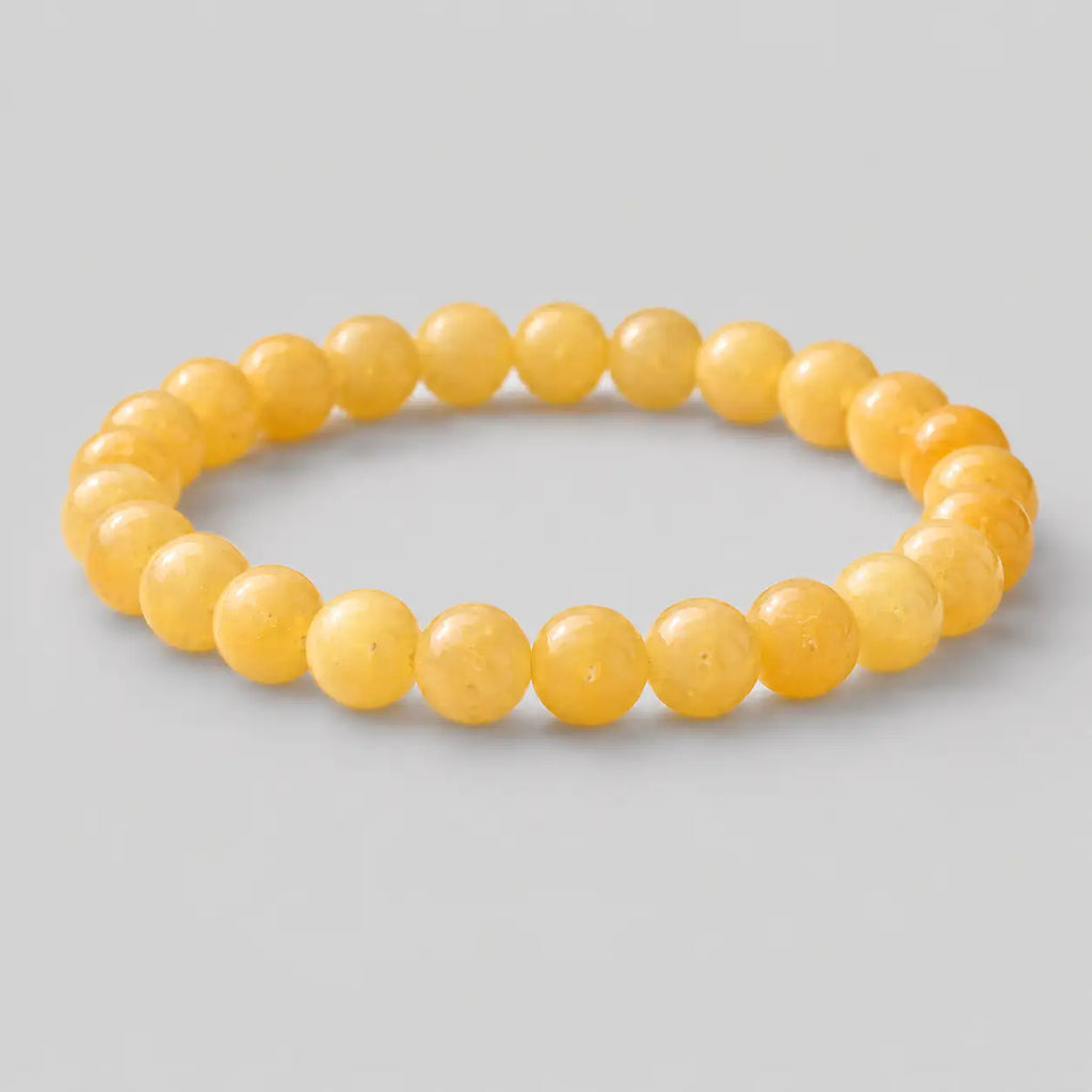 Yellow Calcite Bracelet for Pisces (Meen Rashi) — Original 8mm — image 1