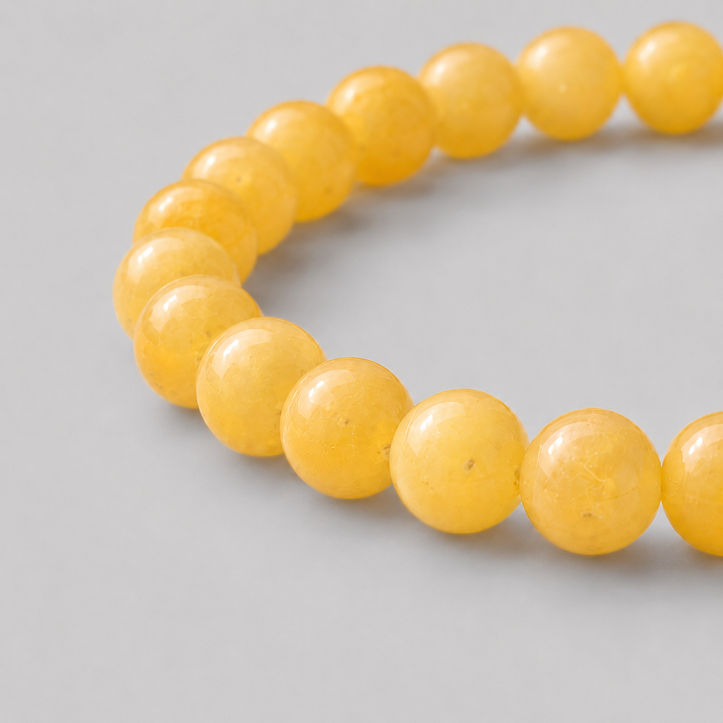 Yellow Calcite Bracelet for Pisces (Meen Rashi) — Original 8mm — image 2